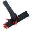 Black Ghost Claw Mittens Dress Up Gloves Witch Cosplay Costume Cool Halloween gloves  Women