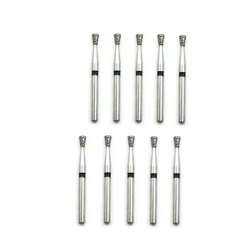 10ks zubní diamantové frézy vrtačka Super hrubé zubní frézy střední FG 1,6M pro vysokorychlostní násadce SI-48S