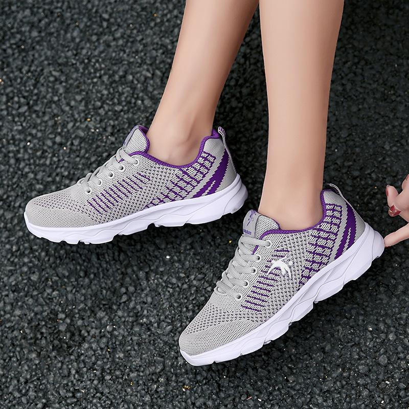 Brand Women's Shoes Ultra-light Running Shoes 2025 Spring New Breathable Running Shoes Children's Soft Elastic Shock-absorbing Sports Shoes