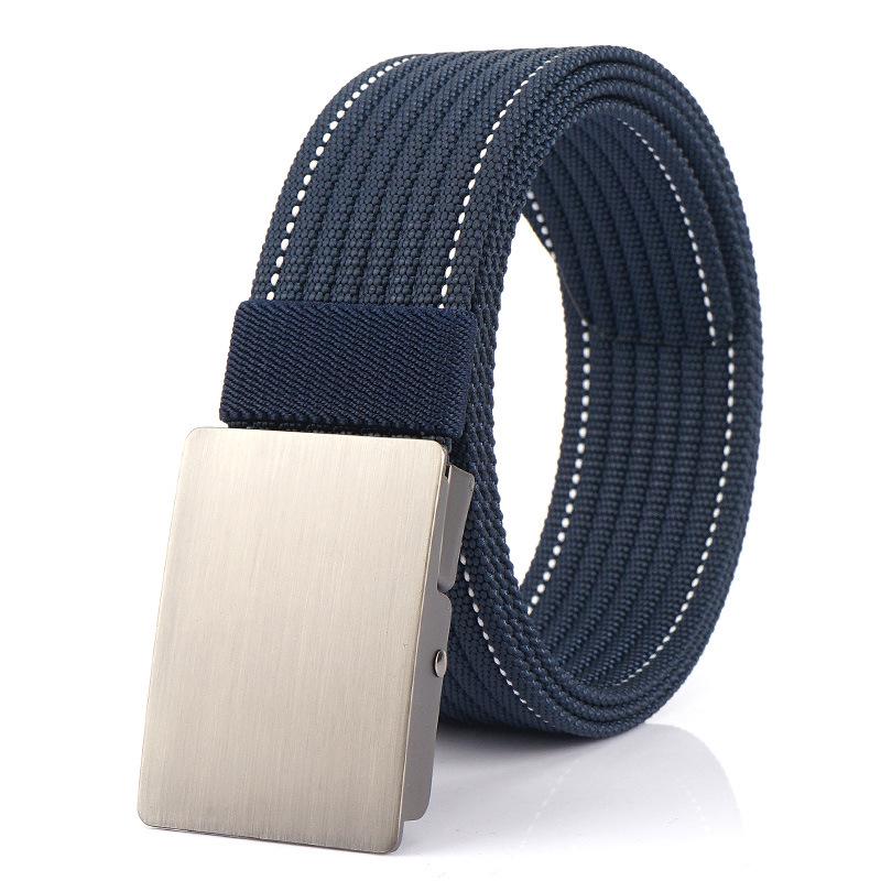 Men's Versatile Canvas Belt - Quick-Drying, Breathable Nylon, Ideal for Casual and Jeans Styles