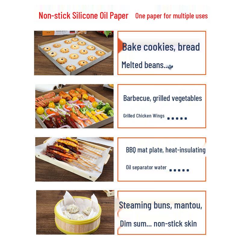 OIMG Food-Grade Silicone Baking Paper Rolls