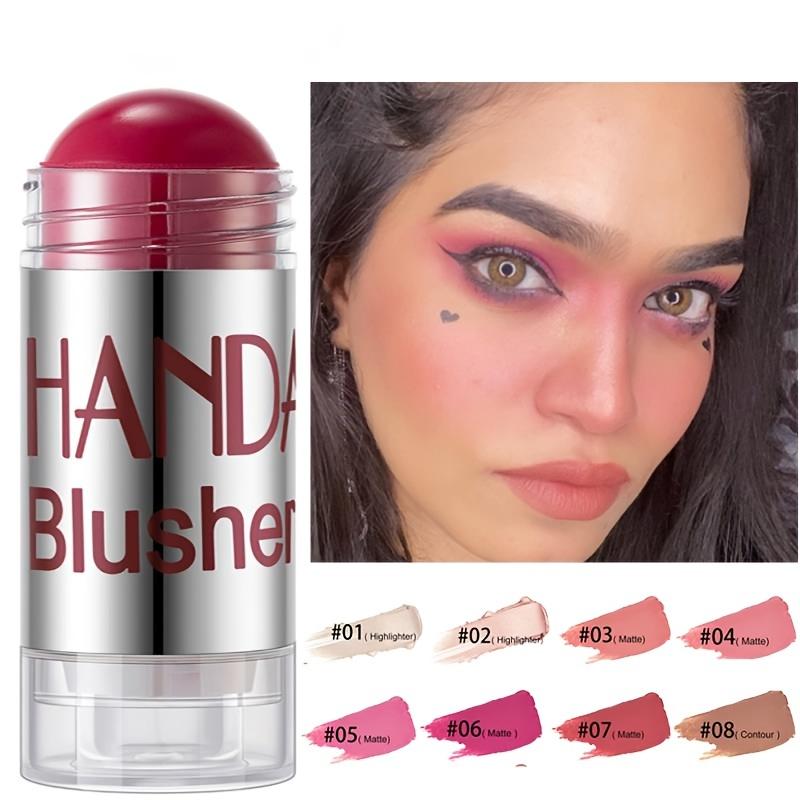 Symphony Lip Cheek Stick Blush Lipstick Highlight Stick Facial Contour Brightening Soft and Delicate Color Rendering Portable