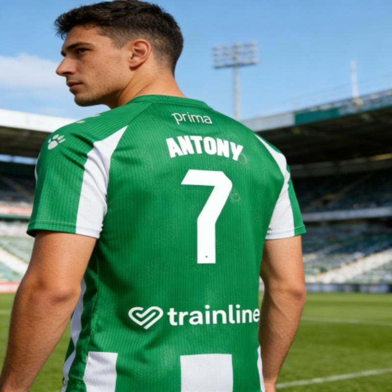 2026 Real Betis Leisure Outdoor Sports Fast Drying Breathable Adult and Children's Same Style Football T-shirt - Parent Child