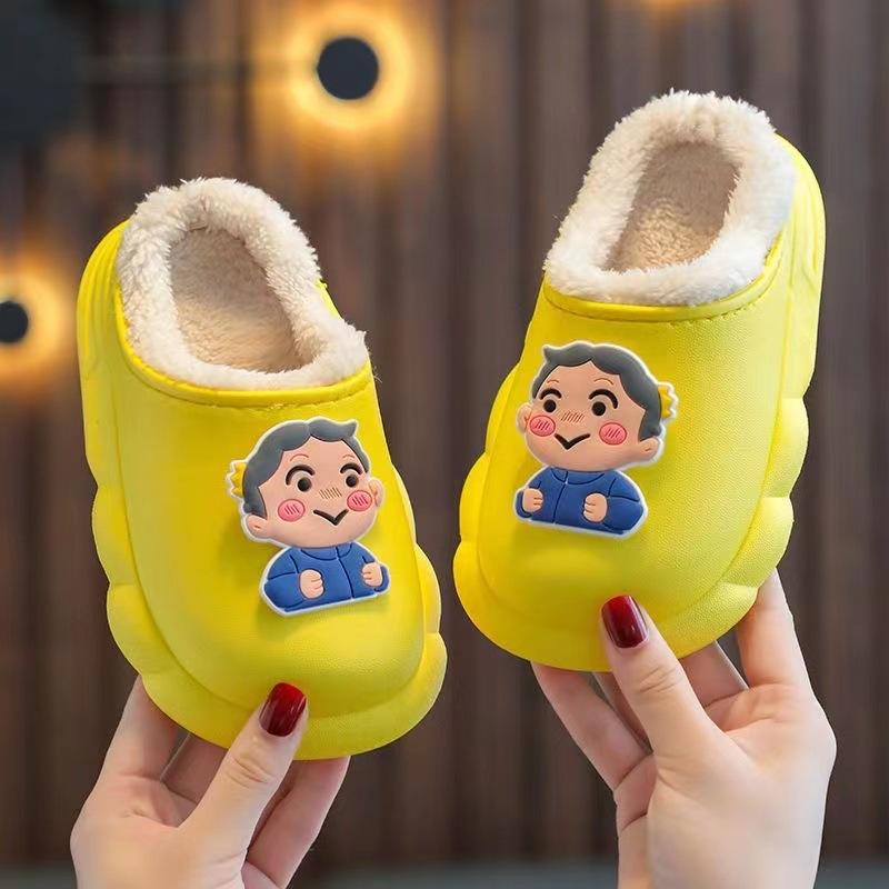 

Girls Shoes, Cotton Shoes, Slippers, Cute Cartoon Design, Thick Padding, Soft Sole, Anti-slip Function 34-35 жовтий
