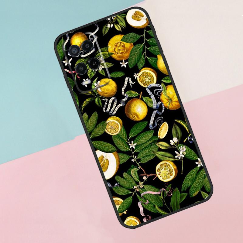 Tropical Summer Fruit Lemon For Oppo A17 A77 A60 A74 A94 A54 A18 A38 A58 A78 A98 A40 A80 A16 A76 A96 A15 A57S Phone Case