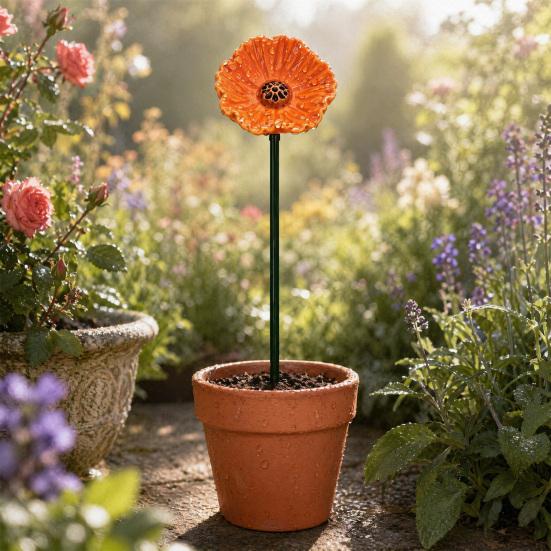 Stazione di abbeveraggio per api, Bagnetto per api da giardino, Mangiatoia d'acqua per api con design floreale, Ciotola colorata per bagno api e farfalle per decorazione esterna di giardino e cortile