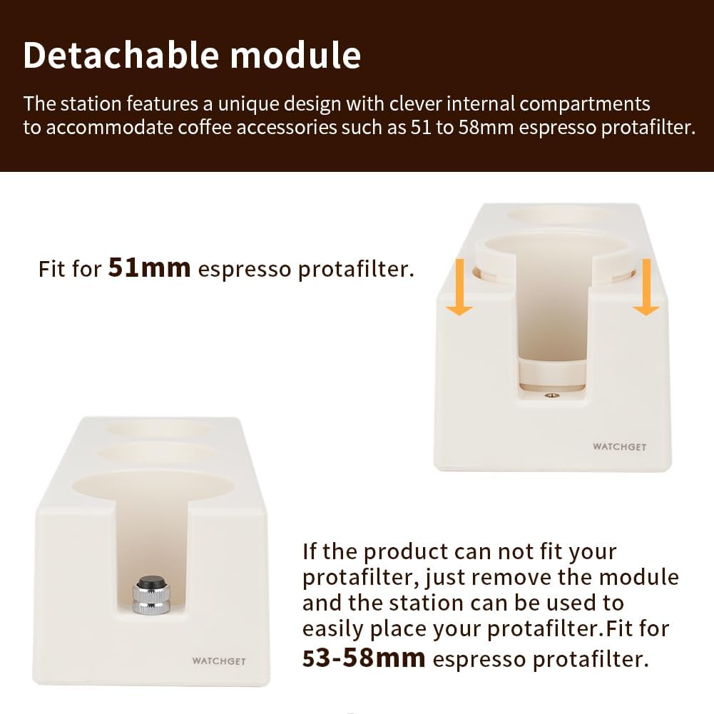 Watchget Tamper Stand, Tamping Stand, Espresso Tamper Mat, Coffee Tamper Mat, Espresso Tamping Station, Portafilter Holder, Tamping Station Base,