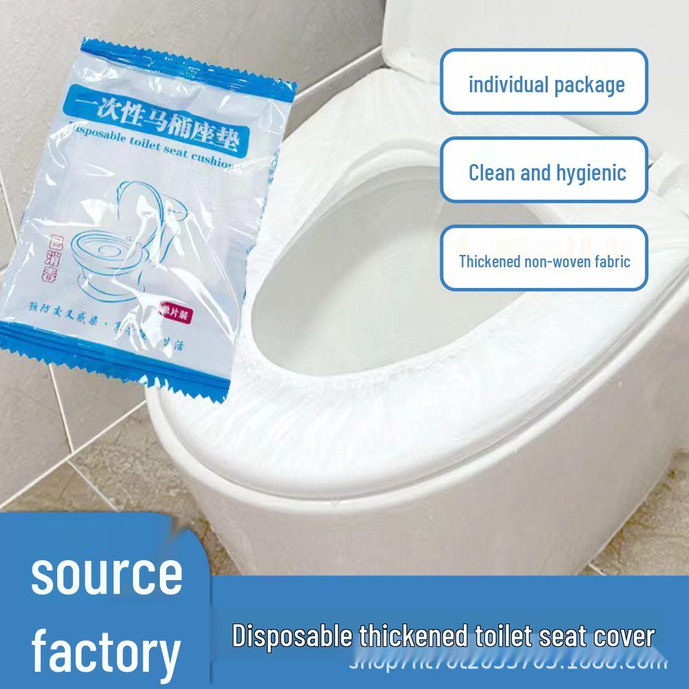 Individually Packaged Thick Disposable Non-woven Toilet Seat Covers for Home, Travel & Maternity Use