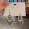 2023 Retro Bohemian Handmade Crystal Earrings: Trendy Ethnic Style Ear Hooks for Women
