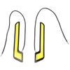 Powerful 1Pair High Power L-Shape COB DRL Car LED Daytime Running Lights Fog Lamp White DC12V