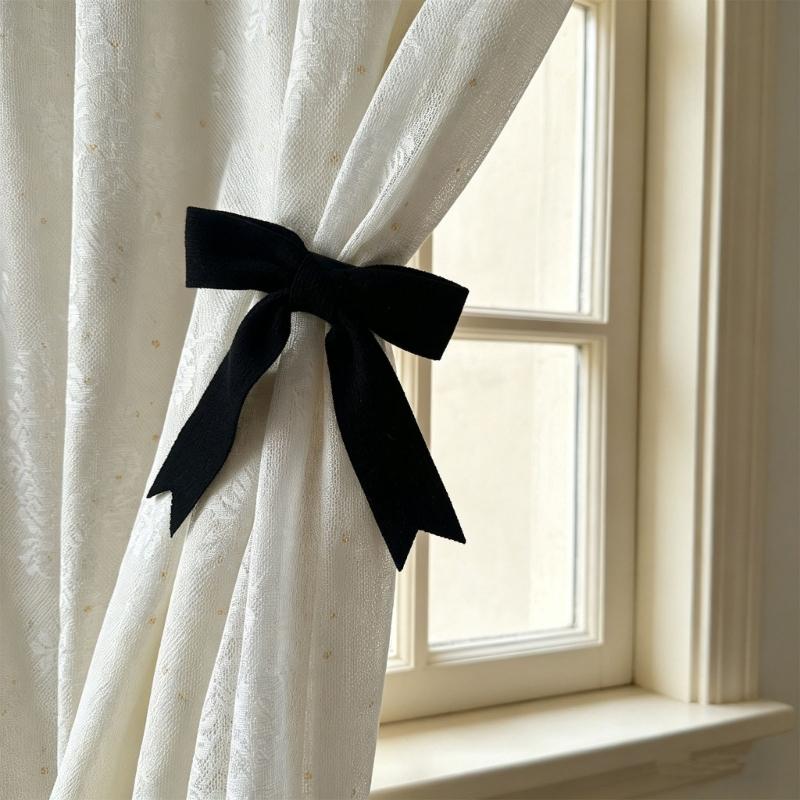 Polyester Strickwaren Schleifen Krawatte Gardinenhalter Schnelle Montage Für Verschiedene Wohnstile