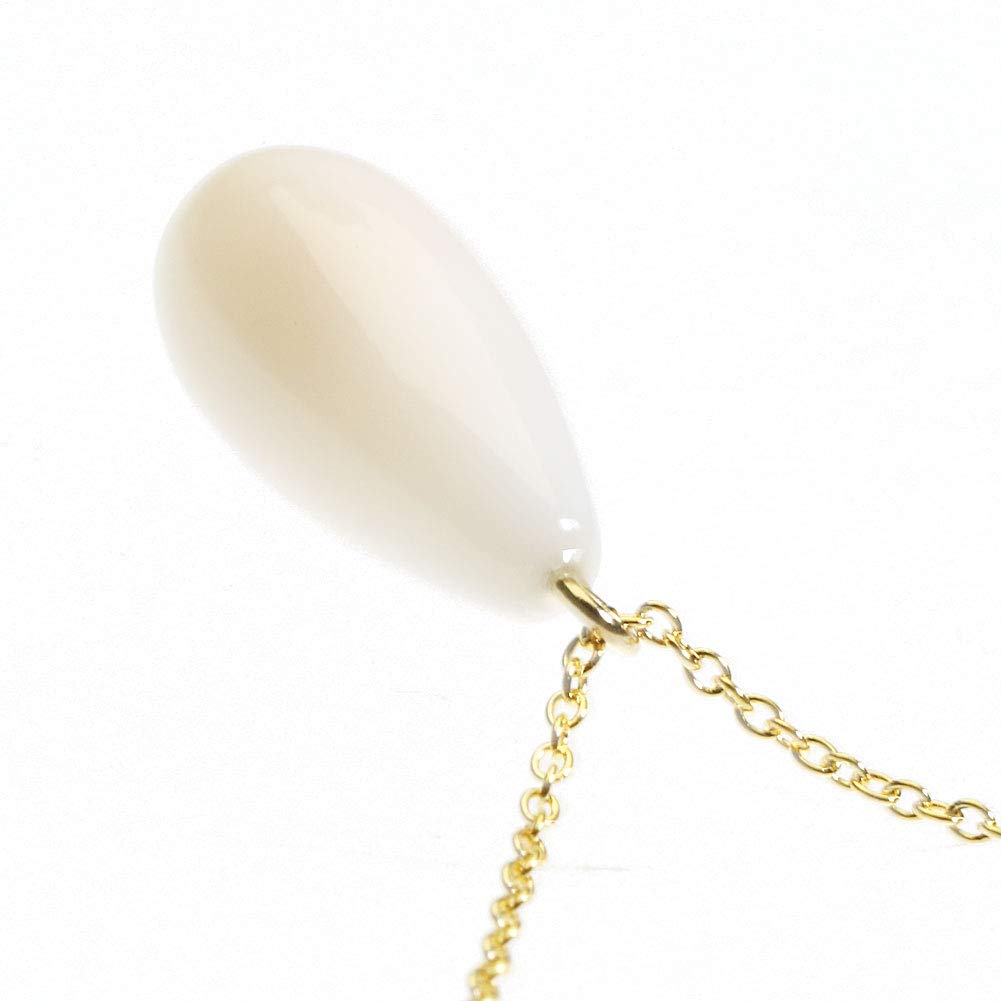 [SANSUI] White Coral Pendant Drop - Women's - Undyed