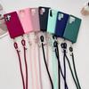 Crossbody Necklace Lanyard Strap TPU Soft Silicone Case For Samsung S26 S25 S24 Edge S23 FE S22 Ultra Plus Drop Protective Cover