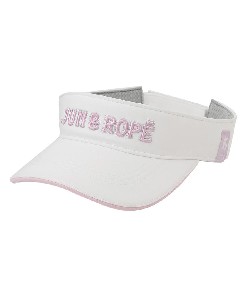 Jun & Rope Visor, 3D Logo Embroidered Visor for Women, ERU15020, Pink (63)