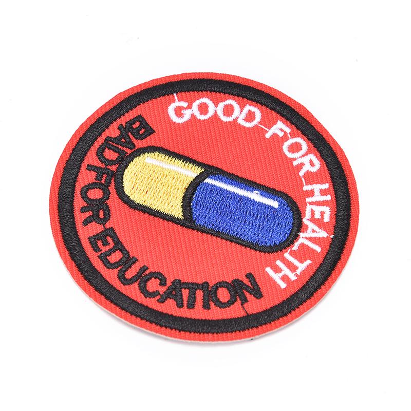 Japanese Akira Kaneda Good For Health, Bad For Education Iron On Patch