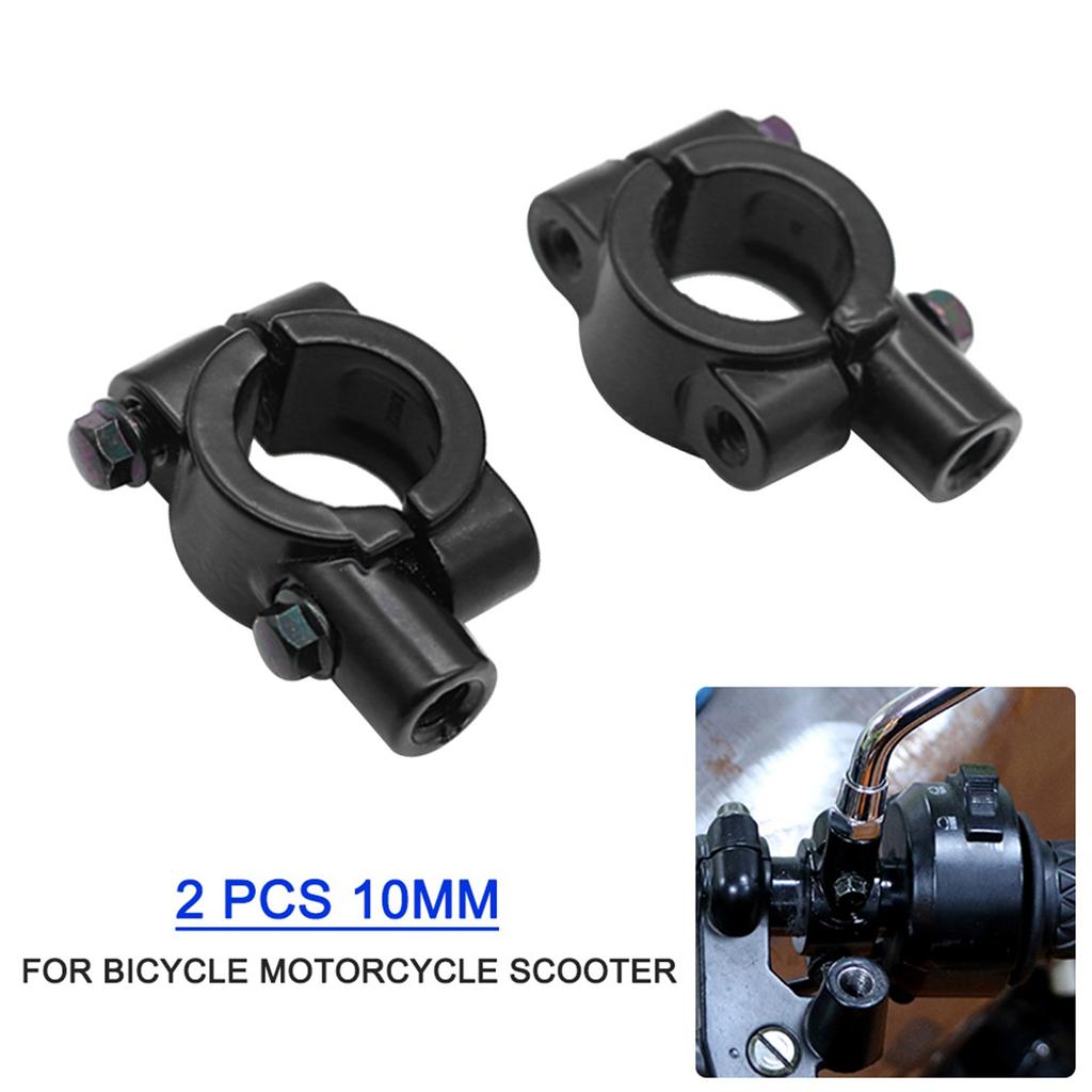 Handlebar Mirror Mount Clamp Aluminum Handlebar Rearview Side Mirrors Adapter Holder Clamp Universal for Bicycle