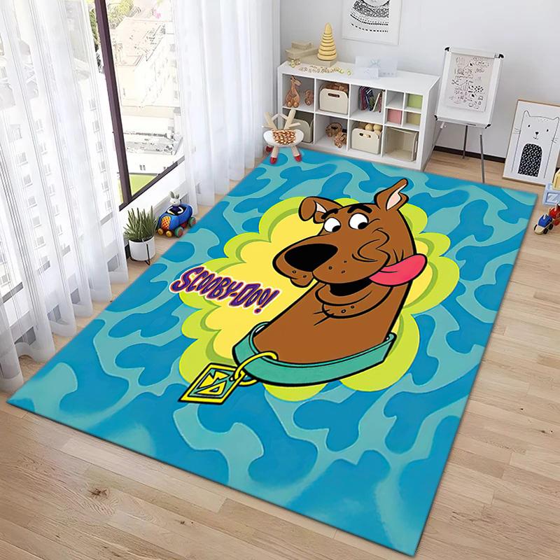 Halloween Cartoon Comedy Adventure Movie Scooby-Doo Carpet Is Suitable for Living Room and Bedroom Doormats Office Balcony Decorative Carpet V2