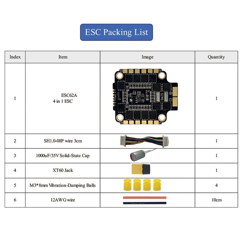 Efficient AT32F435VMT7 Piloting Flight Controller Set For Racing Drones Up To 6S Input