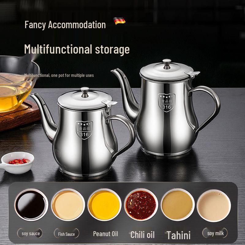 

Маслоотделитель и емкость для хранения из нержавеющей стали - Многоцелевой, большой вместимости и бутылка для приправ с фильтром