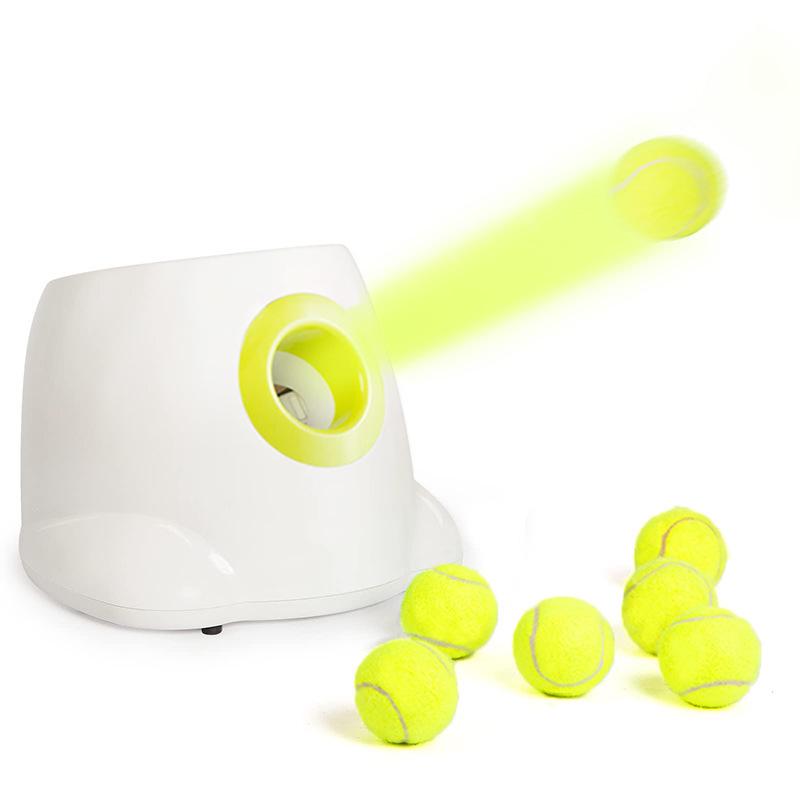 AFP Electric Dog Tennis Ball Launcher: Bite-Resistant Automatic Ball Thrower for Pets