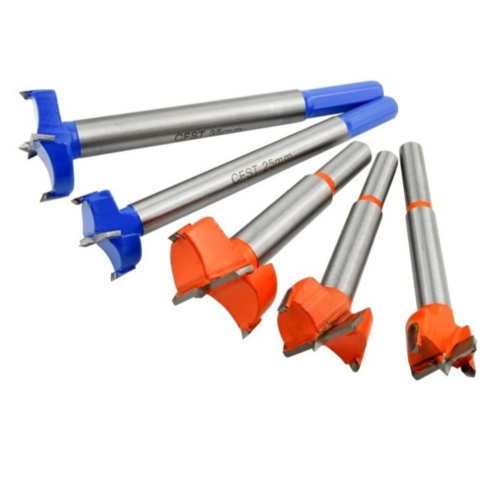 5pcs Set Adjustable Size Punching Hole Opener 15-35mm Carbide Drill Bits Set  Carpentry Work