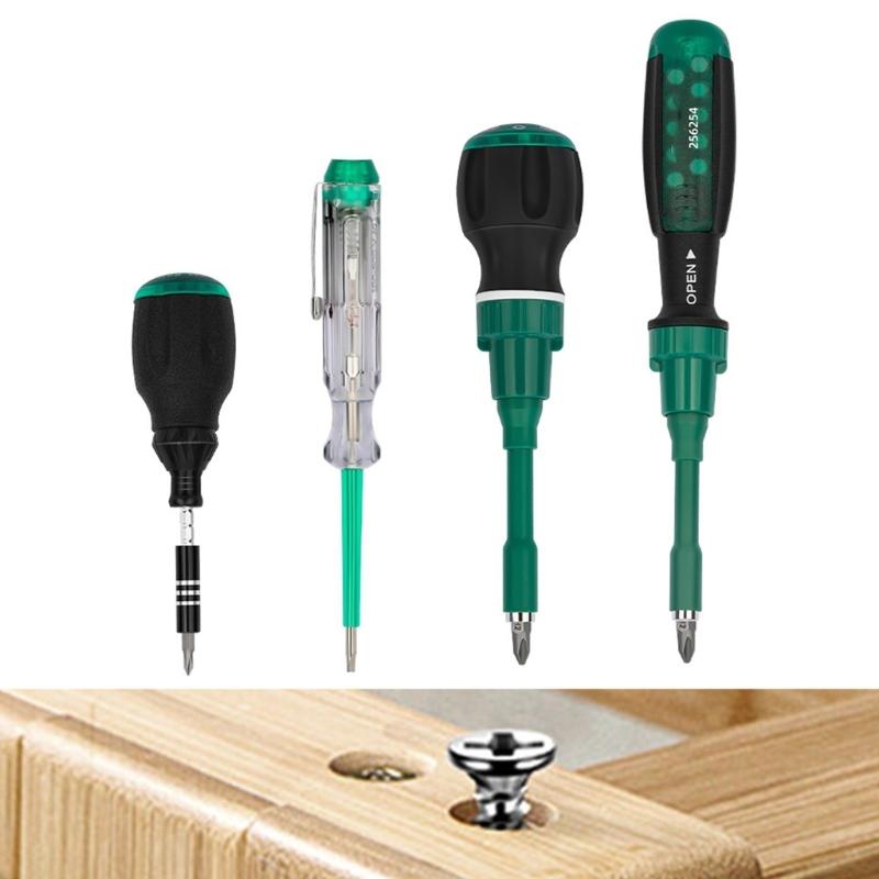 Professional Ratchet Screwdriver Kit With Assorted Specialty Bit Carbon Steel Ergonomic Grip Portable Case For DIY Projects