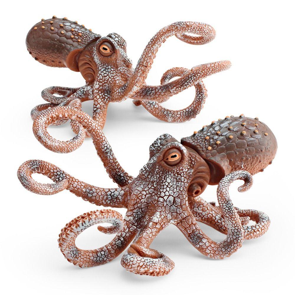 Wild Large Octopus Model Plastic Ocean Animal Statue  for Home Decor Office Display