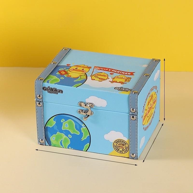 

Деревянный органайзер для стола с мультяшным дизайном утки для детской комнаты и офисного использования Light Blue