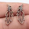 Feathers Leaf Nature Charm Antique Bronze Zinc Alloy Jewelry Making Supplies Bracelet Making Style Pendants