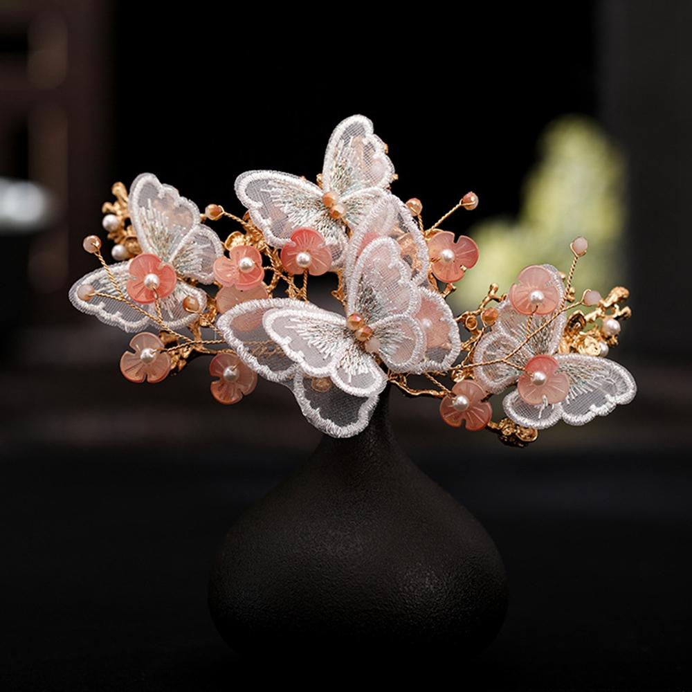 Accessories Hanfu Tassel Hair Comb Pearl Wedding Jewelry Hairpin Hair Sticks Headdress Jewelry Set