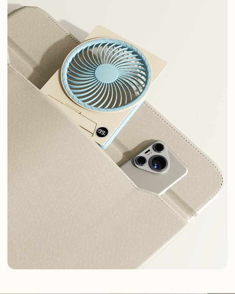 26-Year Model: Portable Silent Mini Desktop Fan with Long-lasting Battery