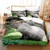 Juego de Ropa de Cama de Capibaras Individual Twin Full Queen King Size Juego de Cama para Dormitorio de Adulto Niño Juegos de Funda Nórdica Juego de Sábanas Anime Impresión 3D
