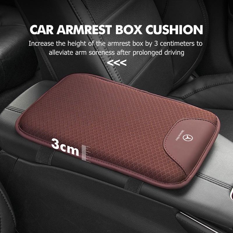 CRS1 Car Armrest Cushion Center Console Protection Anti Scratch Pad For Mercedes Benz C180 C300 W124 W176 W177 C200 C260 GLC CLE CLA