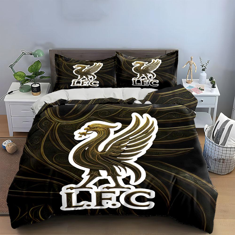 Golden Liverbird, L.F.C. Emblem. Bedding Sets Duvet Cover Sets Duvet Covers Pillowcases(1*Duvet Cover 2*Pillowcases Without Duvet Insert)
