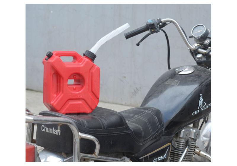 5L/1.3Gallon Handle Fuel Tank Jerry Cans Spare Plastic Petrol Tanks for Car Bike