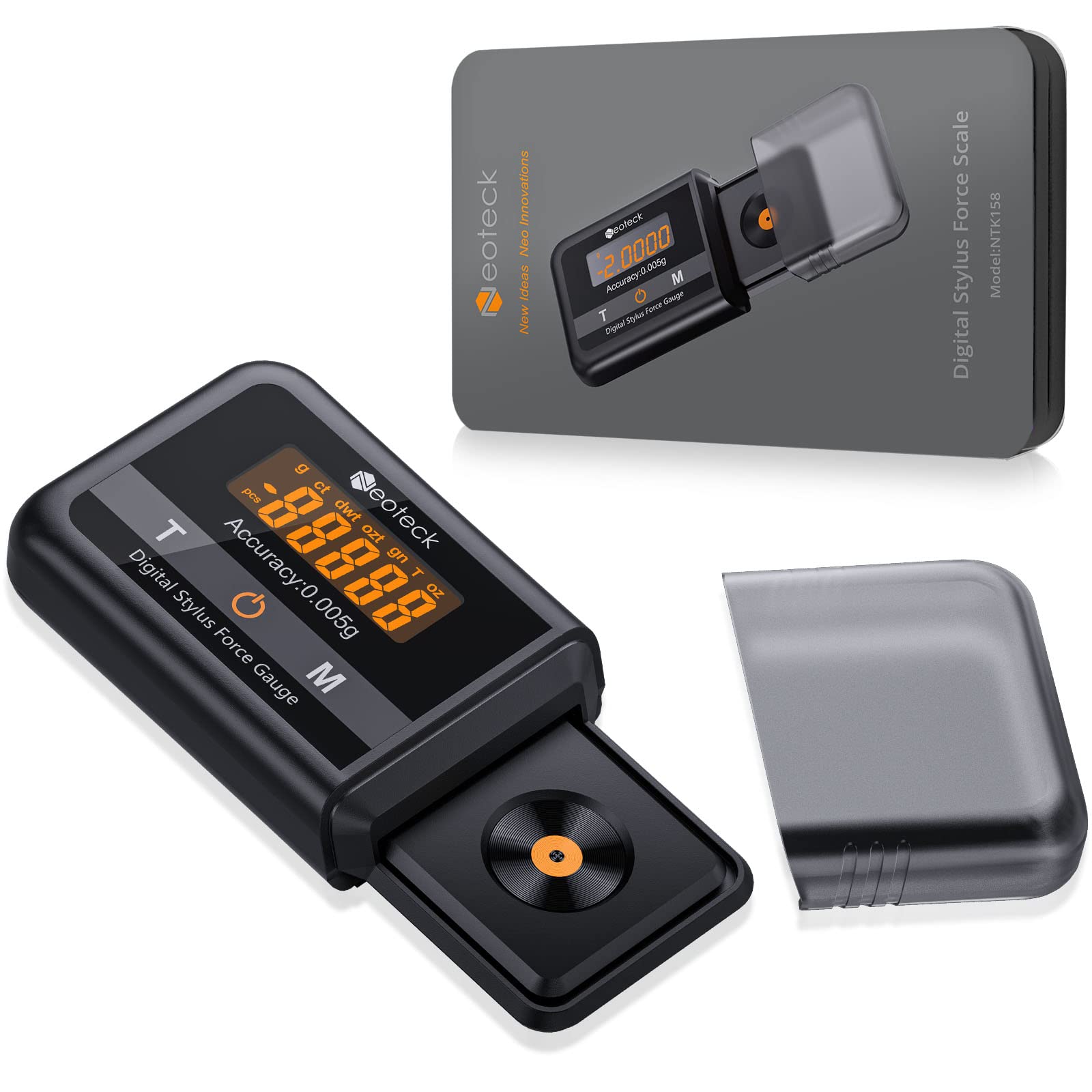 

Neoteck Stylus Force Meter for Record High Measures up to 100g of Record Includes Storage Case and Japanese Instruction Players, Precision, Weight,