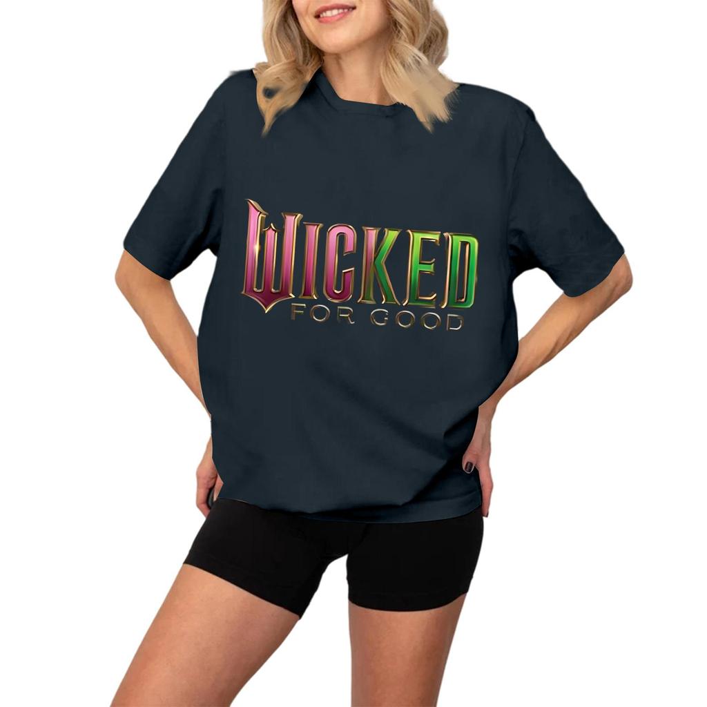 Damen Modisches Und Lässiges Langarm Bedrucktes Kurzarm-Oberteil