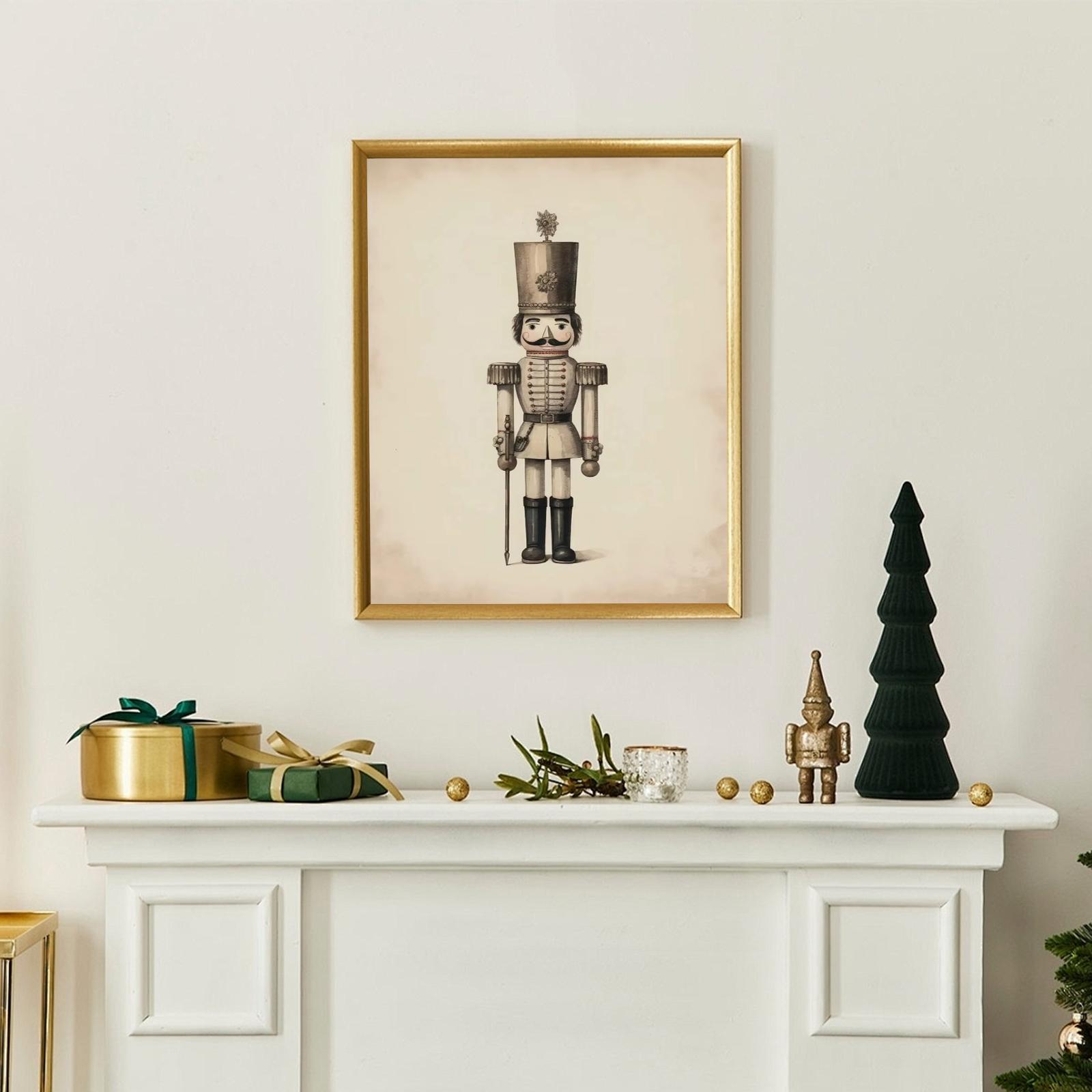 

Винтажная картина на холсте, Классическая и зимняя тематика, Бескаркасное украшение для стен интерьера, Подходит для гостиной, спальни и дома. One Size