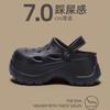 7.0Cm outer wear thick-soled heightening eva stepping on shit feeling bag head two wearing hole shoes women's summer indoor beach cool slippers