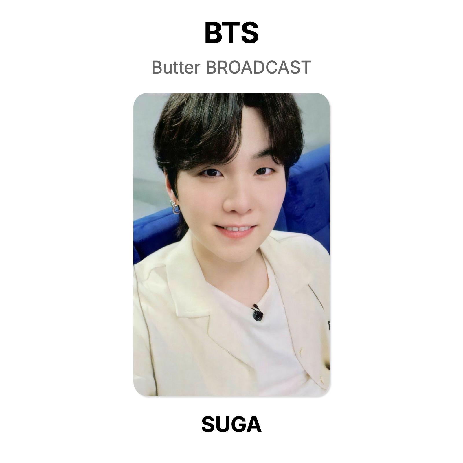 BTS Butter BROADCAST Official Photocard SUGA