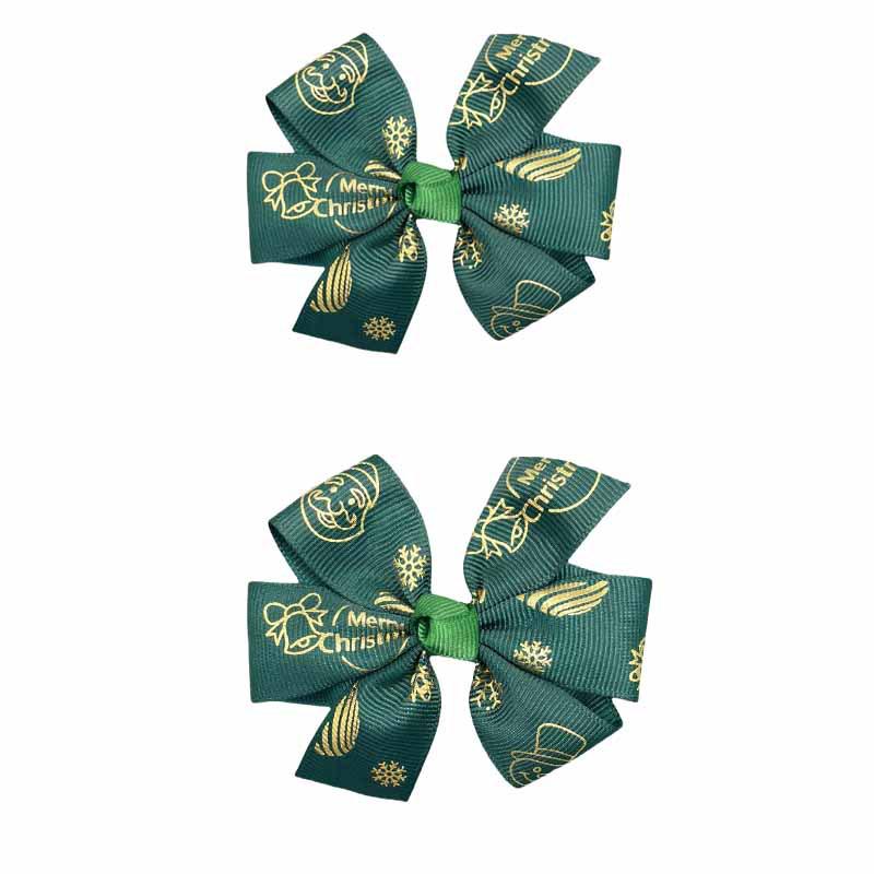 Christmas Bow Hair Clip for Girls - Festive Headwear Accessory