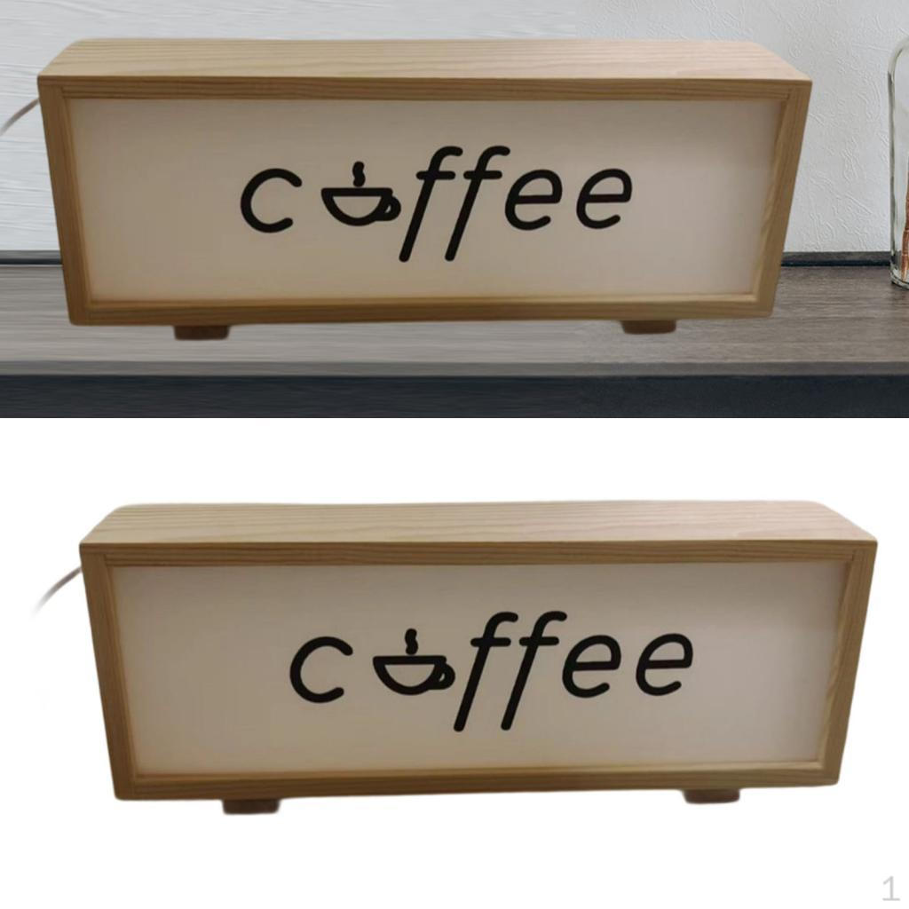 

Световая рама для кофейного бара с настольной лампой для декора спальни Wood Color