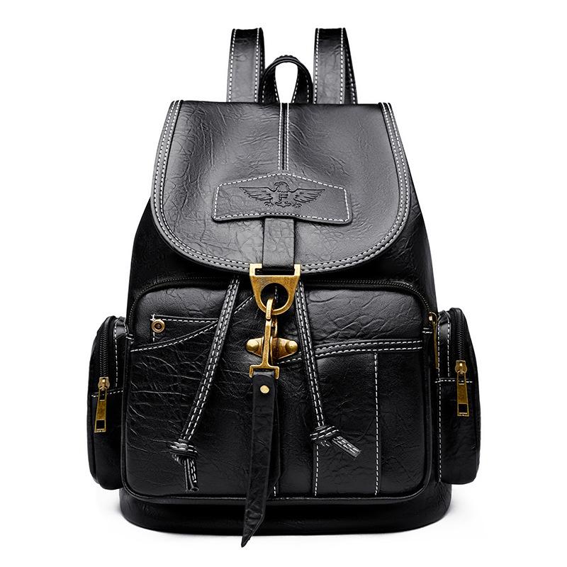 Retro Backpack, Trendy and Fashionable Women's Bag, Large Capacity Backpack, Simple Travel Backpack, High-quality Bag