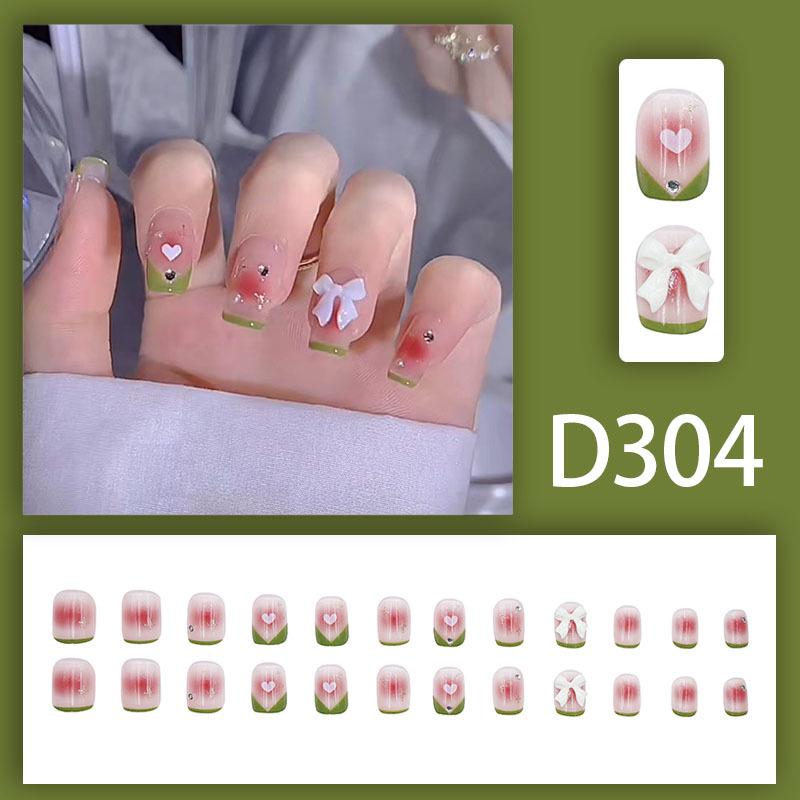 Blush Ice Transparent False Nails - Influencer Style, TikTok Trend, Girlish Manicure Patches
