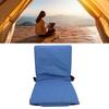 Foldable Stadium Chair Cushion with Metal Frame, 4cm Thick Bottom, Shoulder Strap, Portable for Camping, Picnic, Blue
