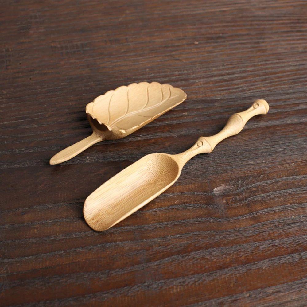 Practicality High Temperature Resistance Durable Bamboo Tea Set Tea Shovel Tea Spatula Teaspoon
