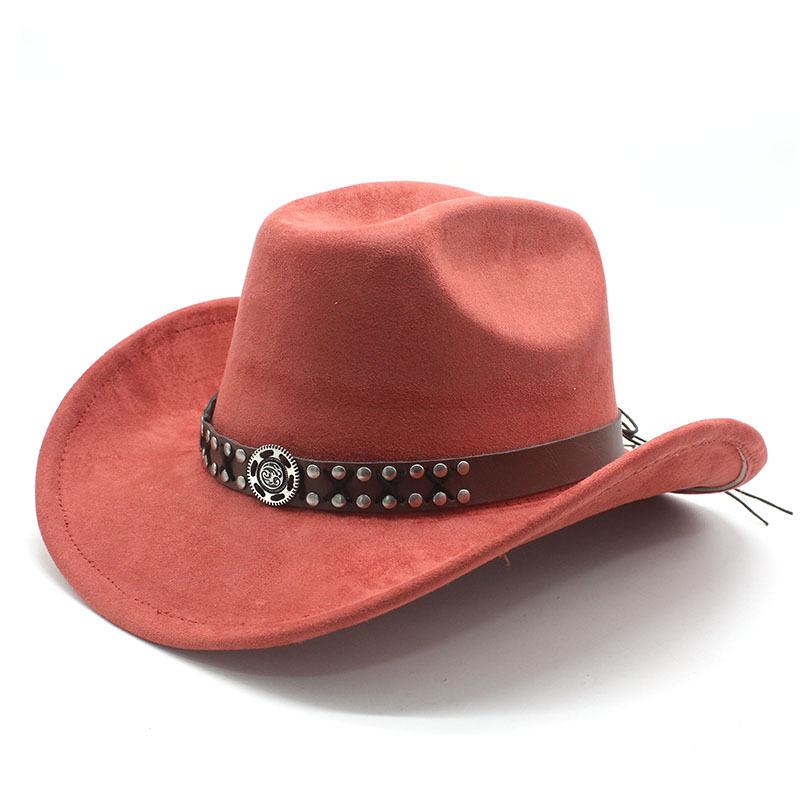 Suede Men'S And Women'S Woolen Denim Jazz Felt Hat Ethnic Style Decorative Curled Top Hat Tibetan Sunshade Sun Protection Hat