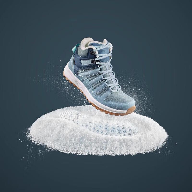 Decathlon Women's Waterproof Warm Winter Mid-Top Boots