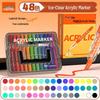 True Color Soft Tip Liquid Acrylic Marker: Stackable, Washable, Non-Bleeding - Ideal for Kids' Art, Newspapers, and Drawings.