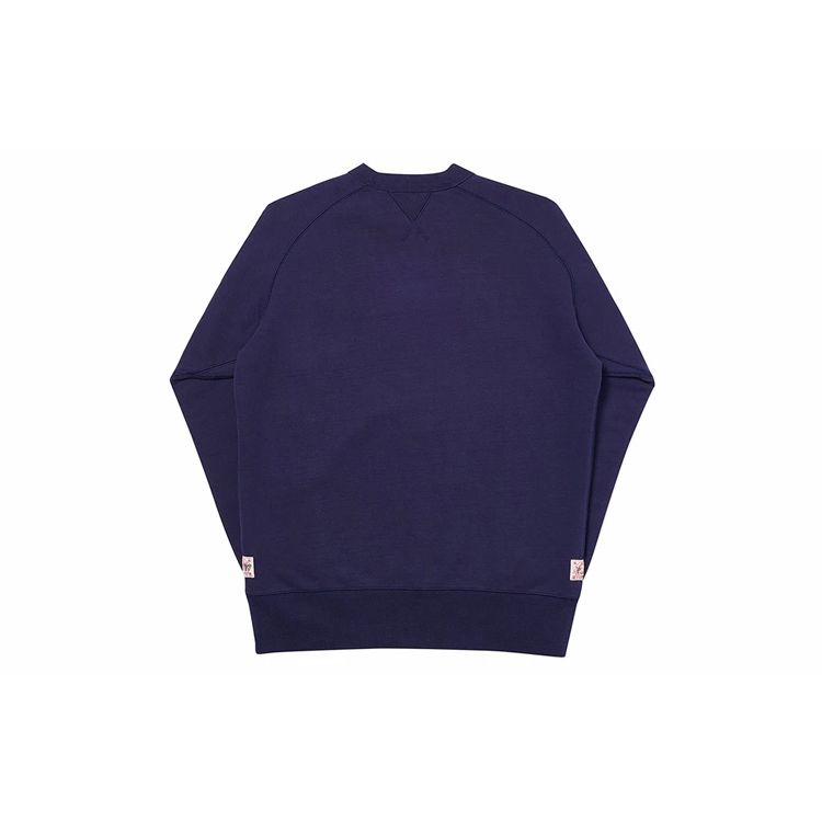 Palace Evisu Co-Branded Reversible Crew Neck Sweatshirt Unisex Tops Blue PAL-SS20-010